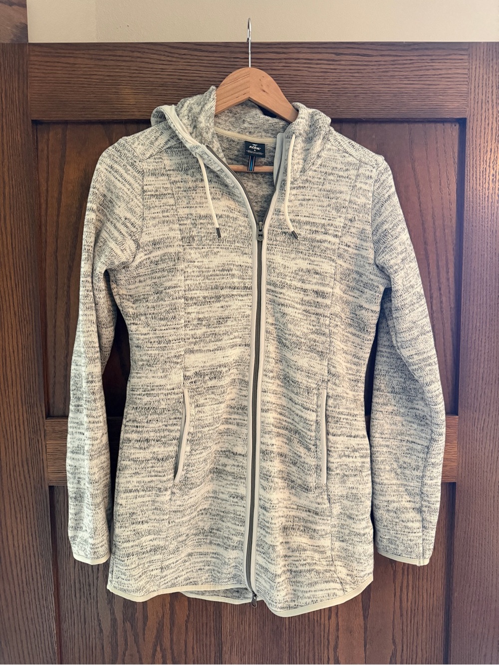 Kuhl Heathered Light Gray Full-Zip Hooded Sweatshirt